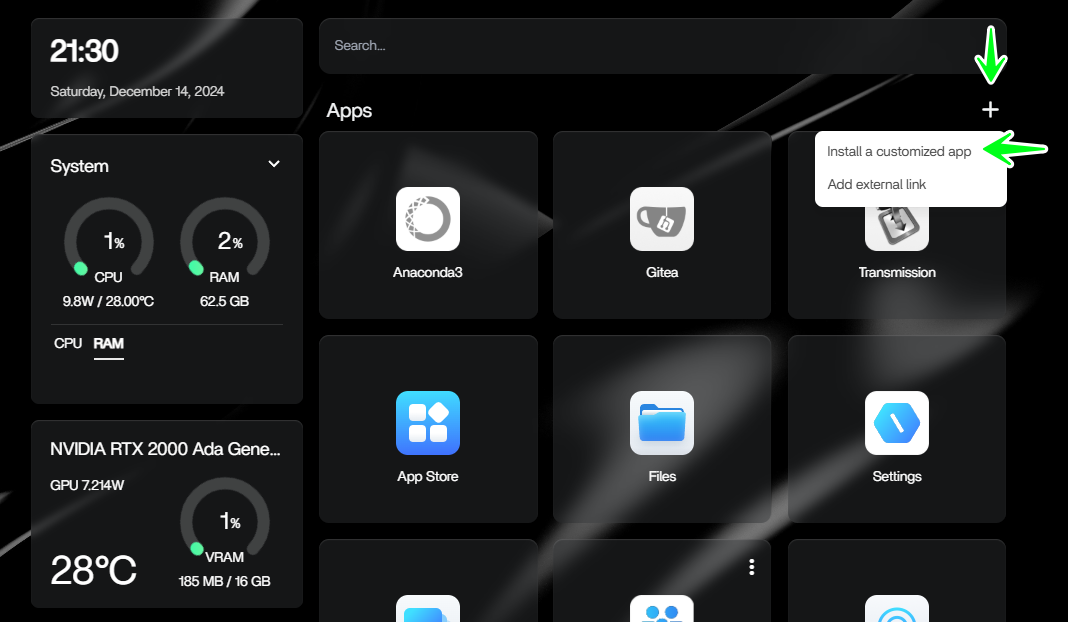 Install a customized App